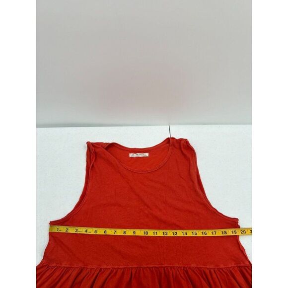 We The Free Women Size Medium Orange Sleeveless Boho Anytime Tank Top - Picture 4 of 10